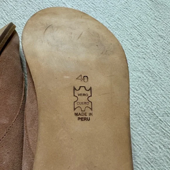 Anthropologie Huma Blanco Manuela Peach Suede Lace-Up Booties 10 - Picture 6 of 9